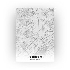 Hoofddorp print - Tekening stijl