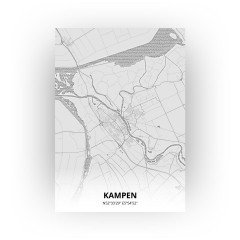 Kampen print - Tekening stijl