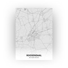 Roosendaal print - Tekening stijl