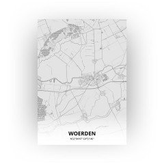 Woerden print - Tekening stijl